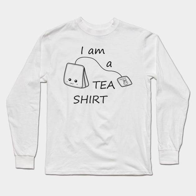 Tea Shirt Long Sleeve T-Shirt by ShaDesign